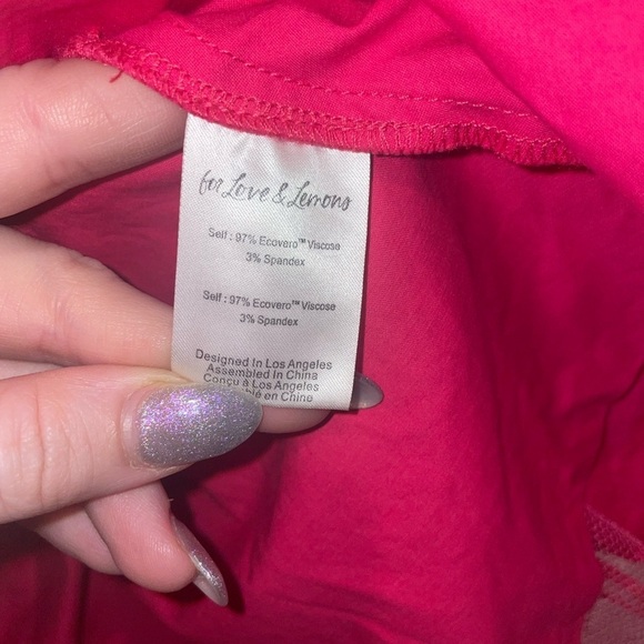 For Love And Lemons Clementine Pink Ruffle Dress 🩷 XS - Picture 15 of 15